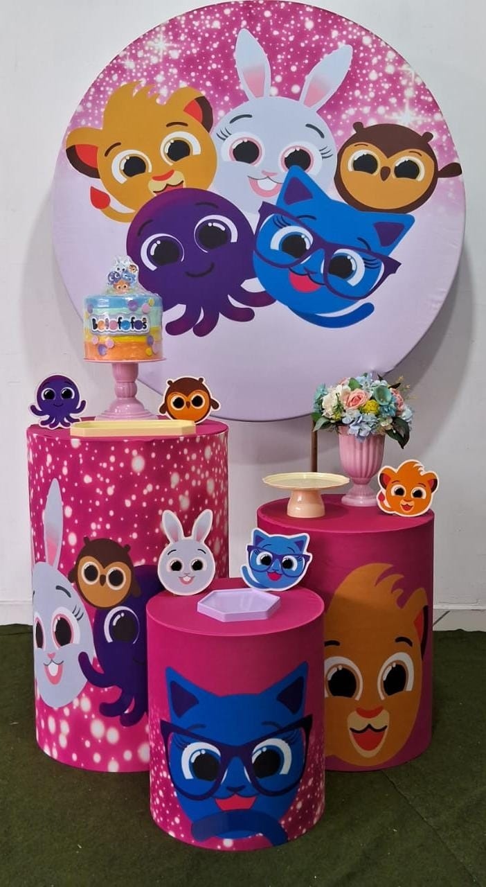 Bolofofos Menina Prata - Up festas pague e monte 