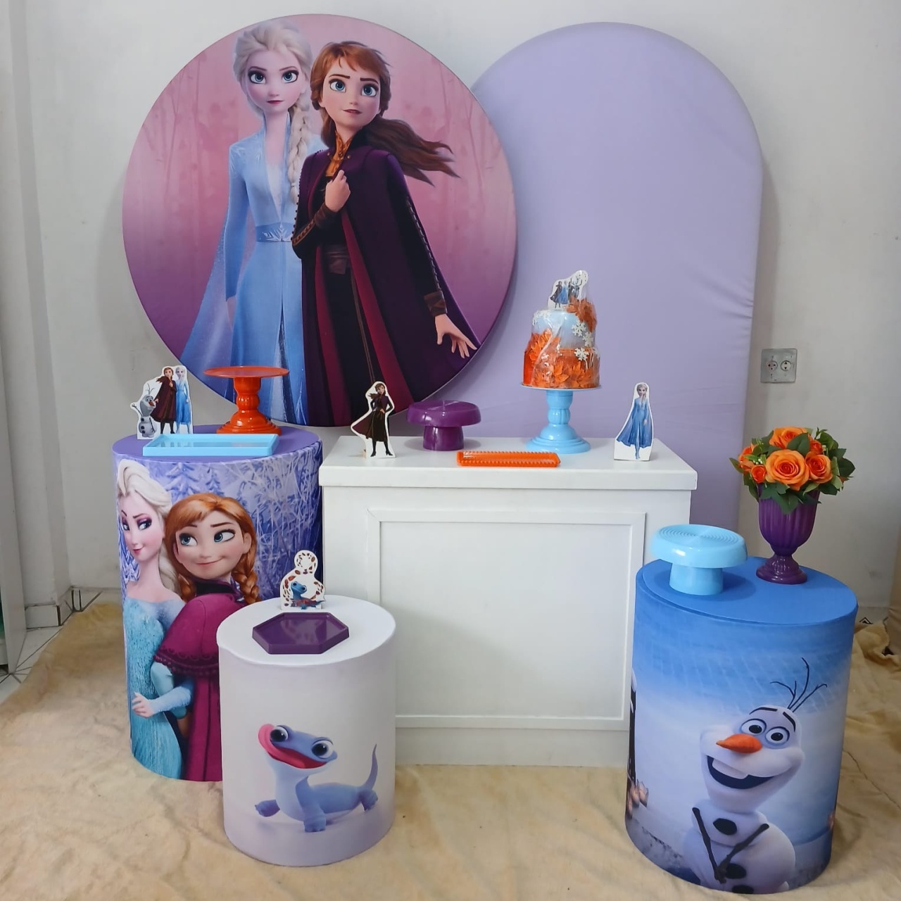 Frozen Ouro  - Up festas pague e monte 