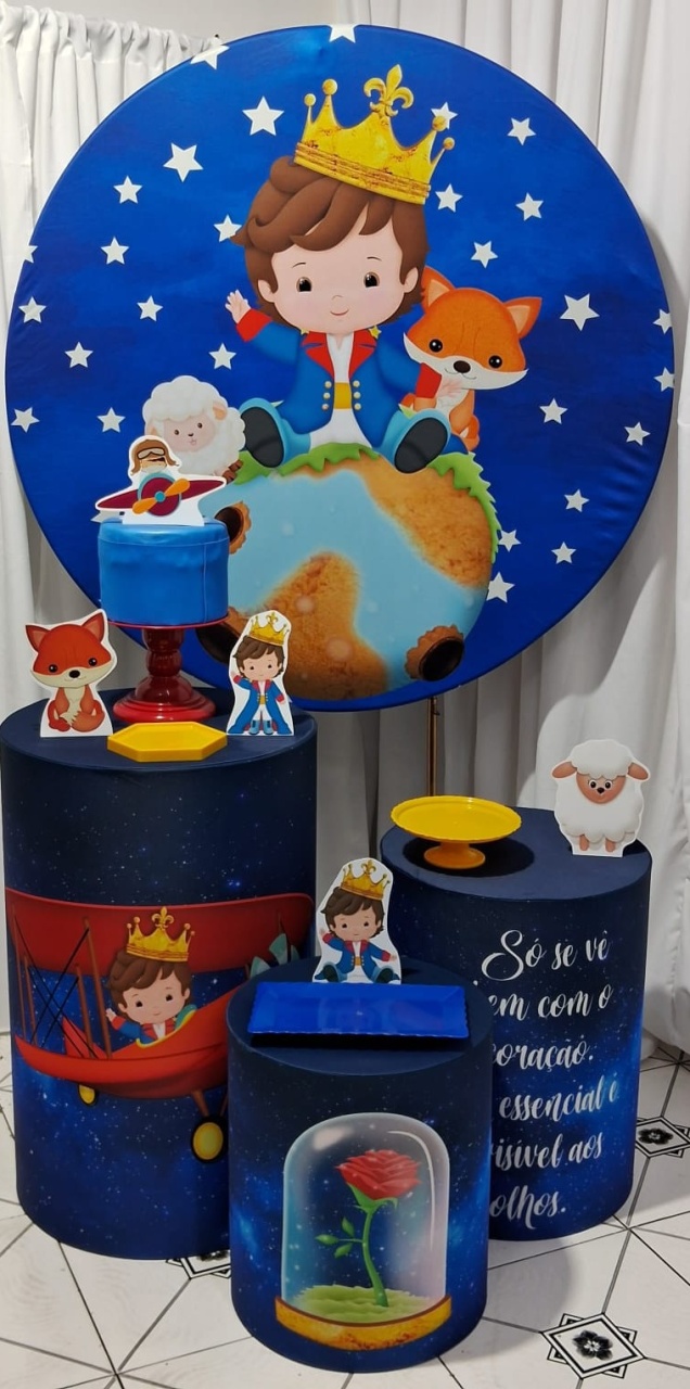 Pequeno Príncipe Prata - Up festas pague e monte 