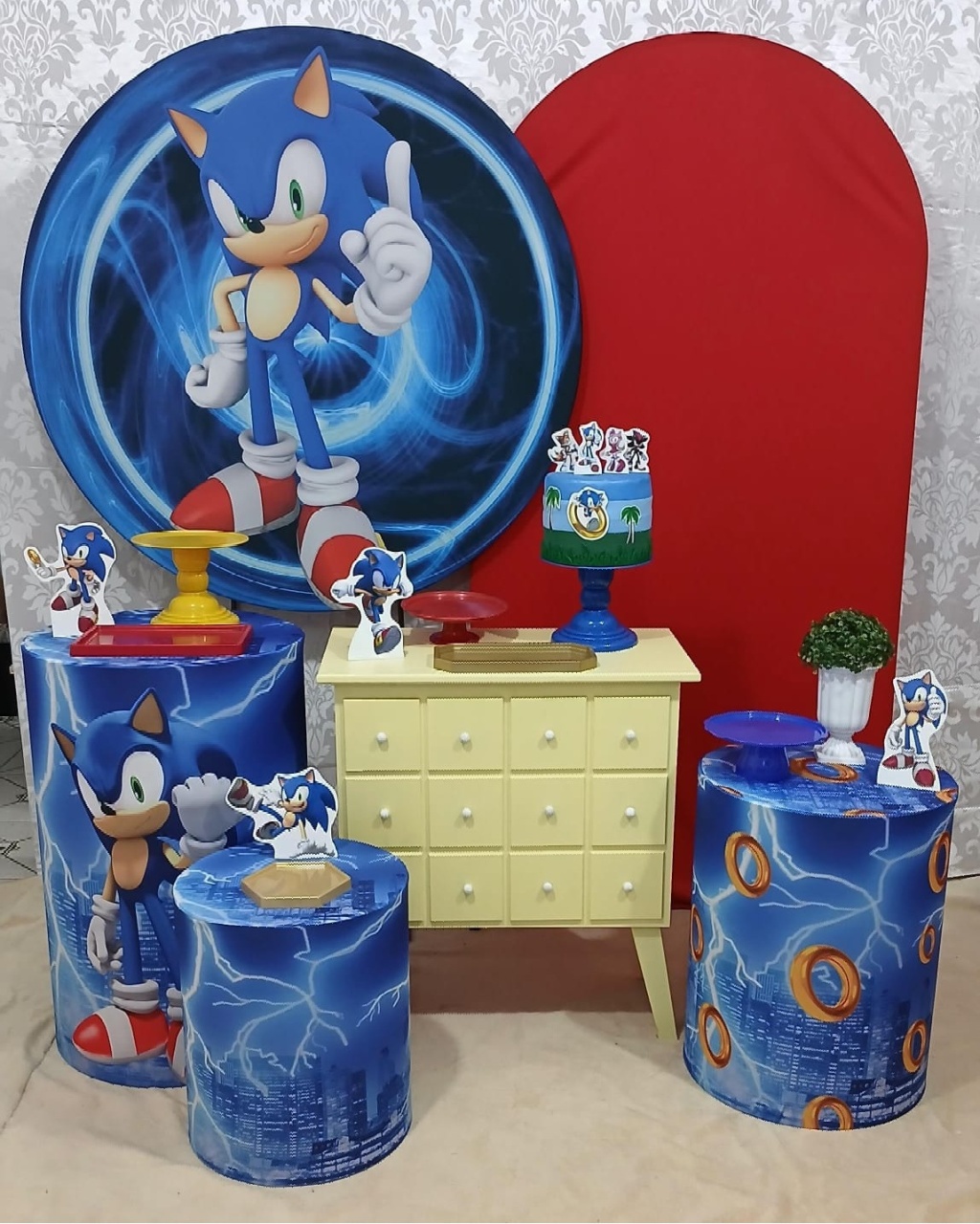 Sonic Ouro - Up festas pague e monte 