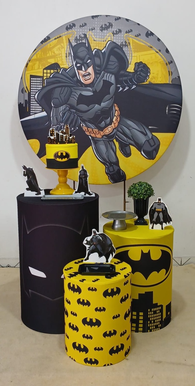 Batman Prata - Up festas pague e monte 