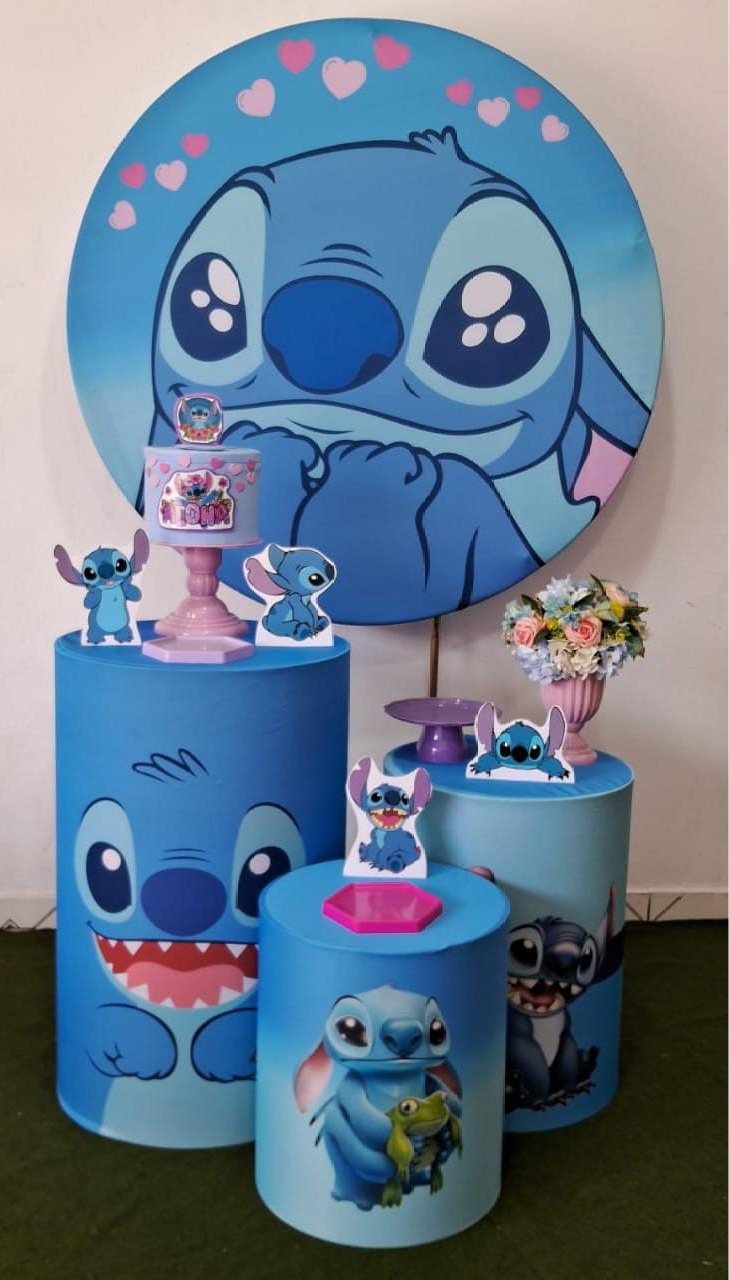 Stitch Prata  - Up festas pague e monte 