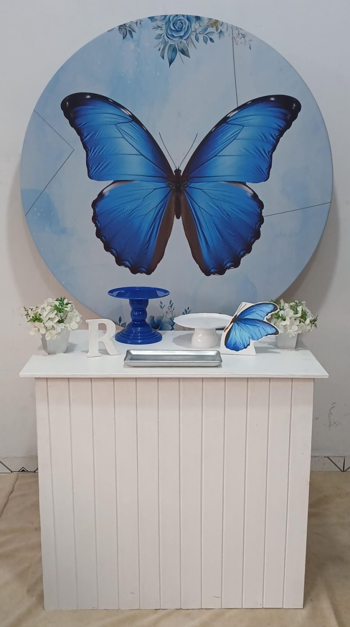 Borboleta Azul  Bronze  - Up festas pague e monte 