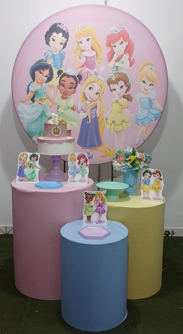 Princesas Cute Prata - Up festas pague e monte 