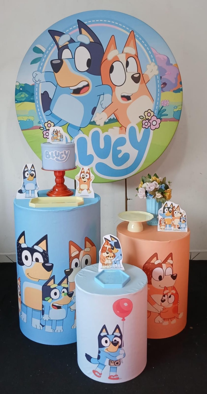 Bluey Prata  - Up festas pague e monte 