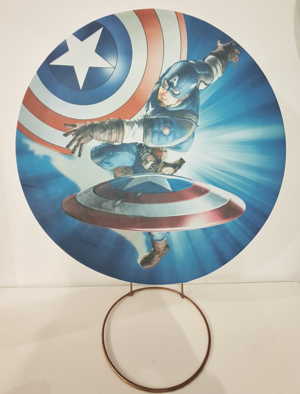 Mini Painel Capitão America - SonikaDecoracaohttps://wa.me/message/Q2BS5PB4ZSIYH1