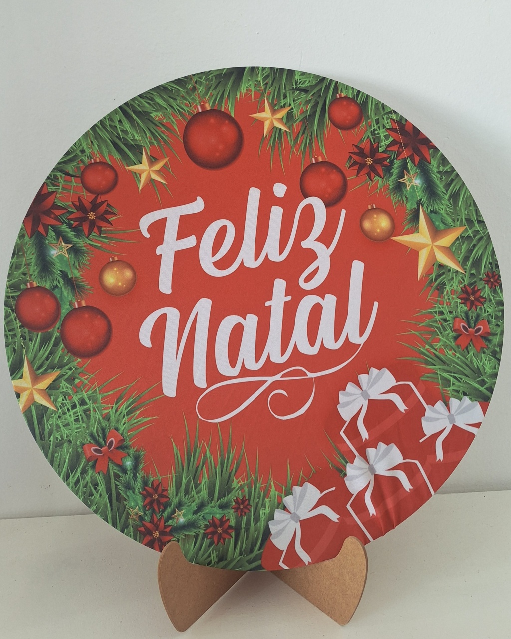 Mini Painel Feliz Natal Vermelho - SonikaDecoracaohttps://wa.me/message/Q2BS5PB4ZSIYH1