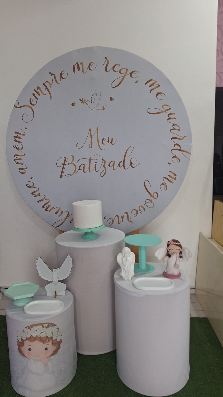 Kit Meu Batizado Verd - SonikaDecoracaohttps://wa.me/message/Q2BS5PB4ZSIYH1