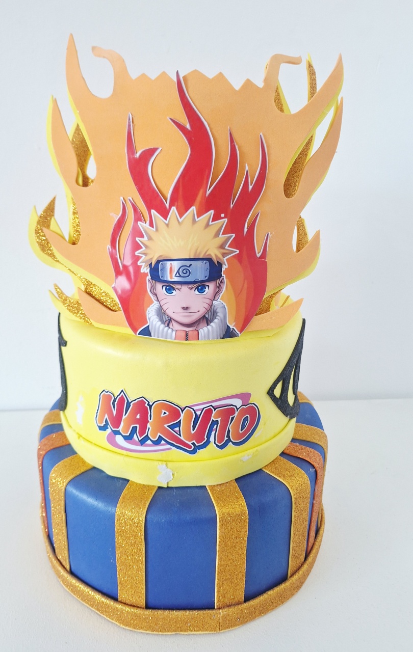 Bolo Fake Naruto - SonikaDecoracaohttps://wa.me/message/Q2BS5PB4ZSIYH1