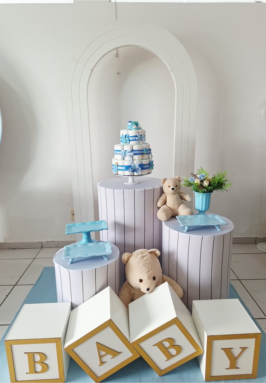 Kit Portal Azul Beby - SonikaDecoracaohttps://wa.me/message/Q2BS5PB4ZSIYH1