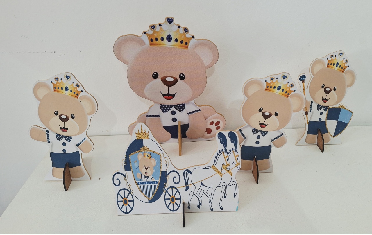 Display Ursinhos Realeza Azul - SonikaDecoracaohttps://wa.me/message/Q2BS5PB4ZSIYH1