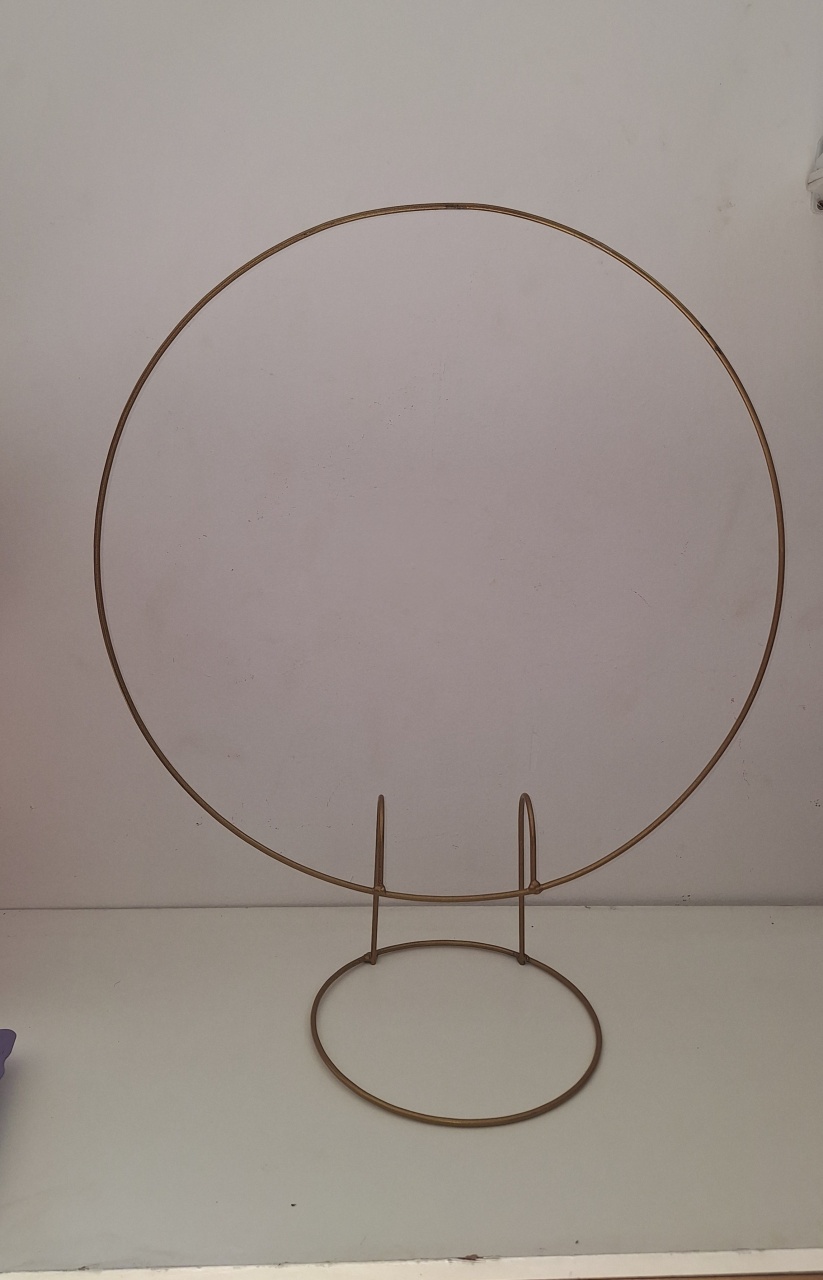 Estrutura  Ferro Redondo 50Cm - SonikaDecoracaohttps://wa.me/message/Q2BS5PB4ZSIYH1