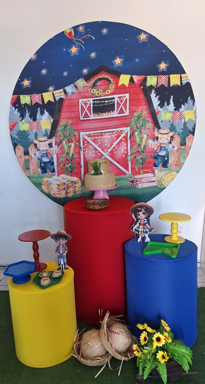 Kit 1Festa Junina Verm /Azul - SonikaDecoracaohttps://wa.me/message/Q2BS5PB4ZSIYH1