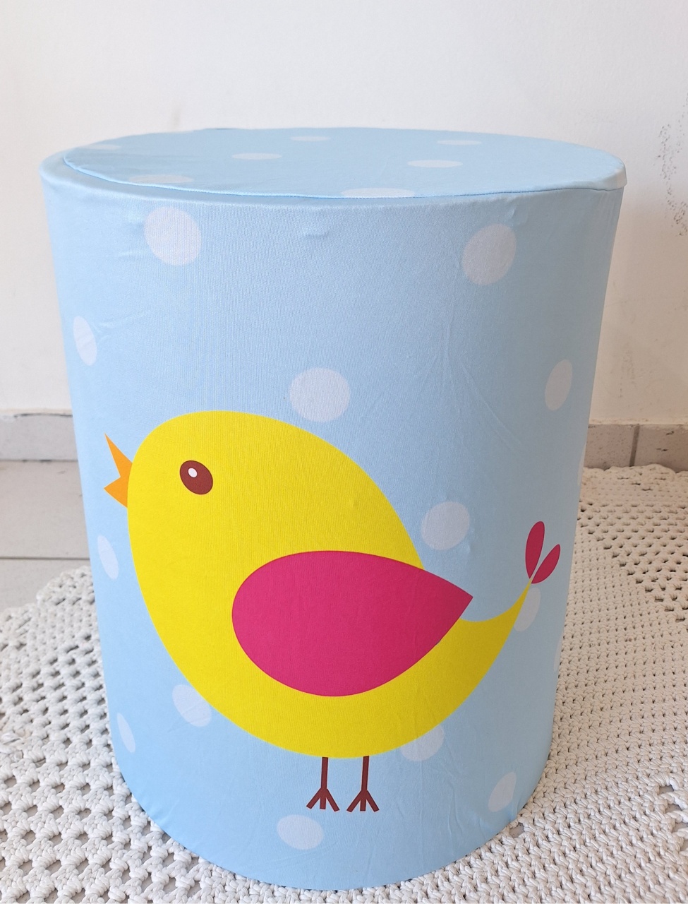 Capa Cilindro Jardim Azul M - SonikaDecoracaohttps://wa.me/message/Q2BS5PB4ZSIYH1