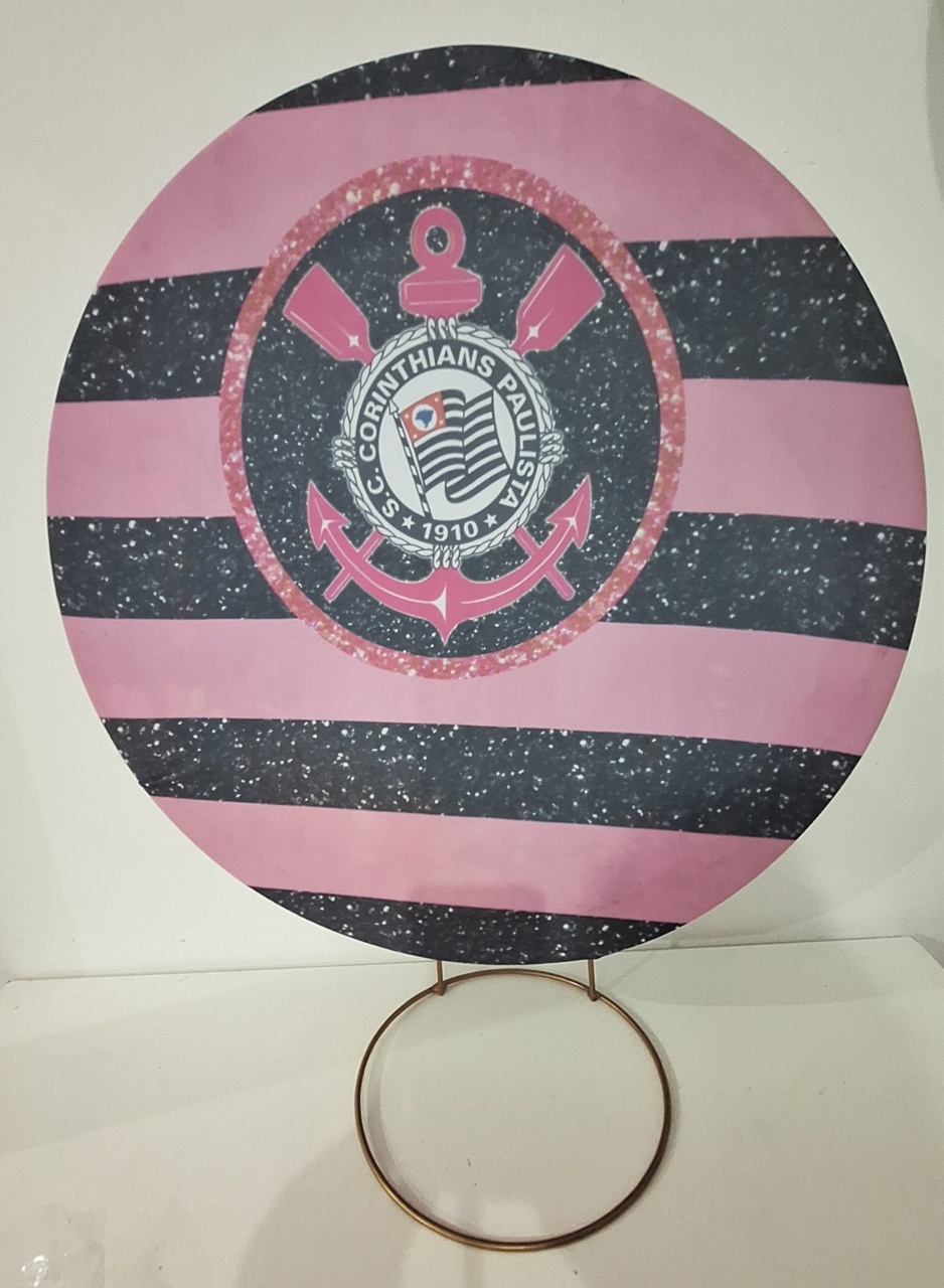 Mini Painel Corinthians Rosa - SonikaDecoracaohttps://wa.me/message/Q2BS5PB4ZSIYH1