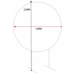 Estrutura Ferro Redondo  1,50Cm - imagem 1
