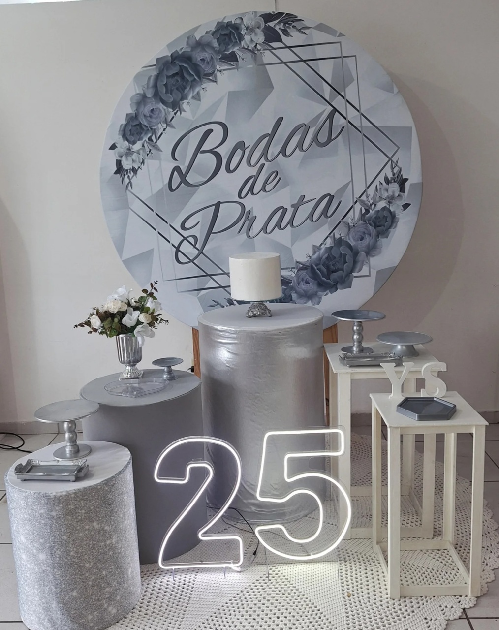 Kit  Bodas de Prata - SonikaDecoracaohttps://wa.me/message/Q2BS5PB4ZSIYH1