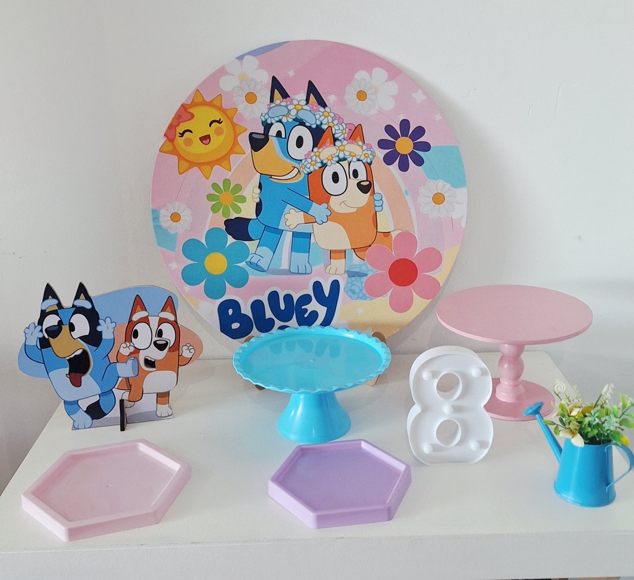 Mini Kit Bluey Bingo Rosa - SonikaDecoracaohttps://wa.me/message/Q2BS5PB4ZSIYH1