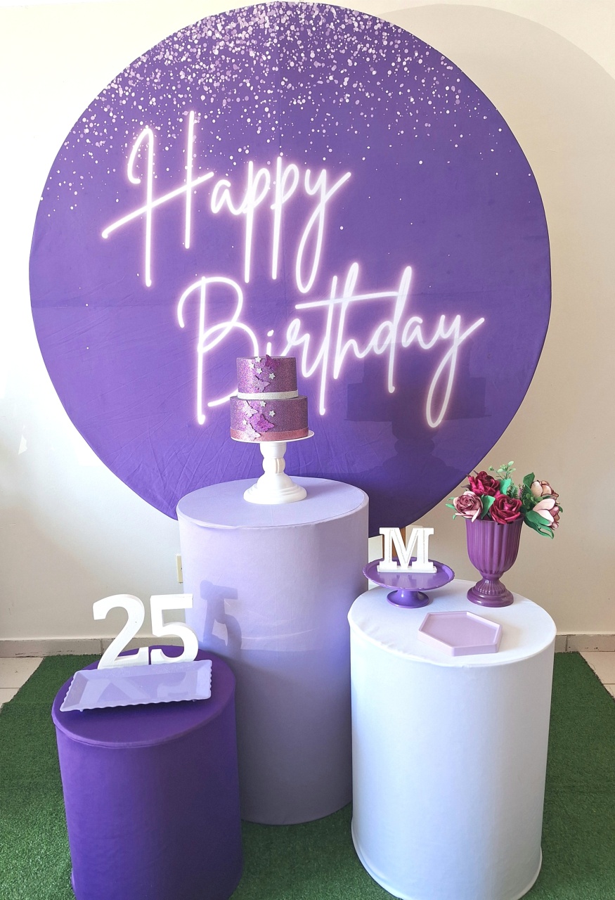 Kit 1/ Heppy Birthday Roxo - SonikaDecoracaohttps://wa.me/message/Q2BS5PB4ZSIYH1