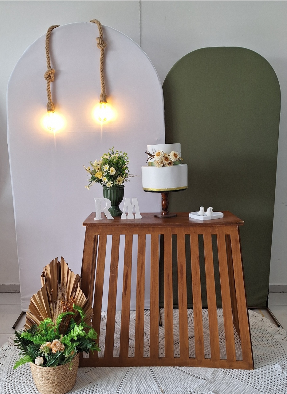 Decoração Branco /Verde - SonikaDecoracaohttps://wa.me/message/Q2BS5PB4ZSIYH1