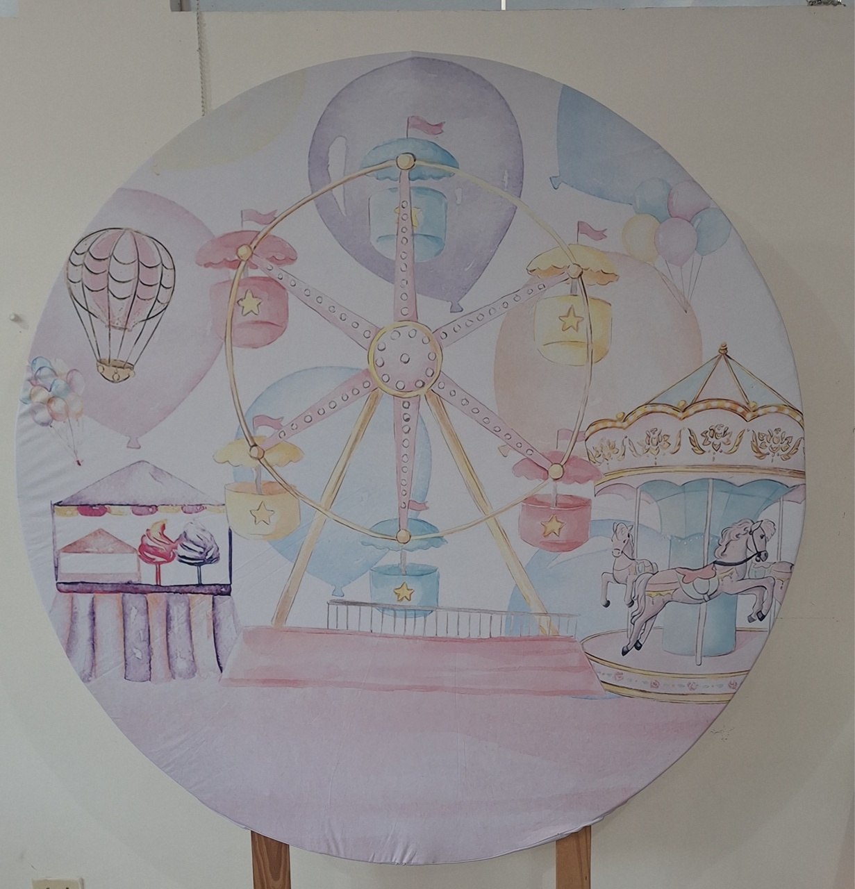Painel Circo Rosa - SonikaDecoracaohttps://wa.me/message/Q2BS5PB4ZSIYH1