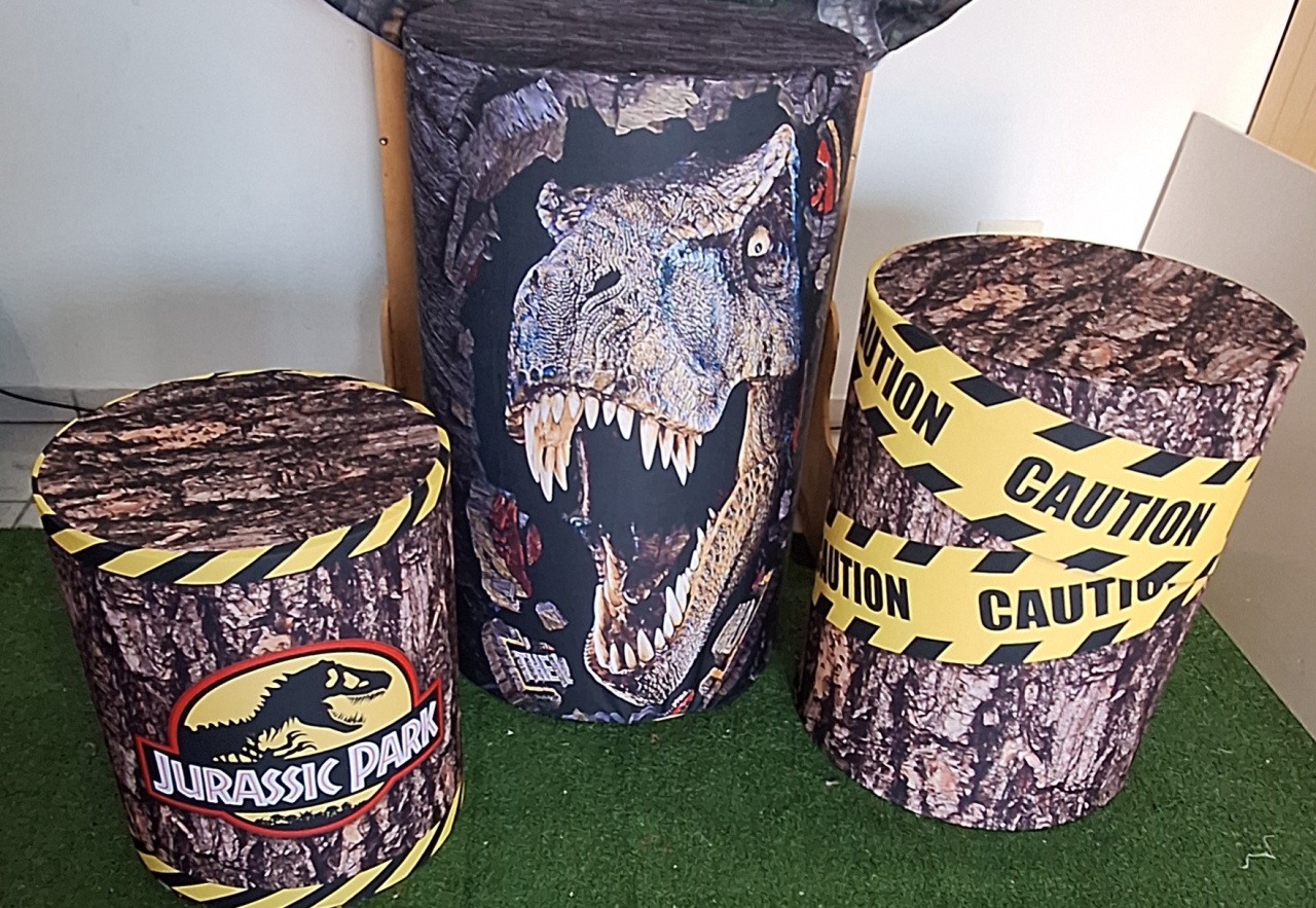 Trio Capas Cilindro Dinossauro - SonikaDecoracaohttps://wa.me/message/Q2BS5PB4ZSIYH1