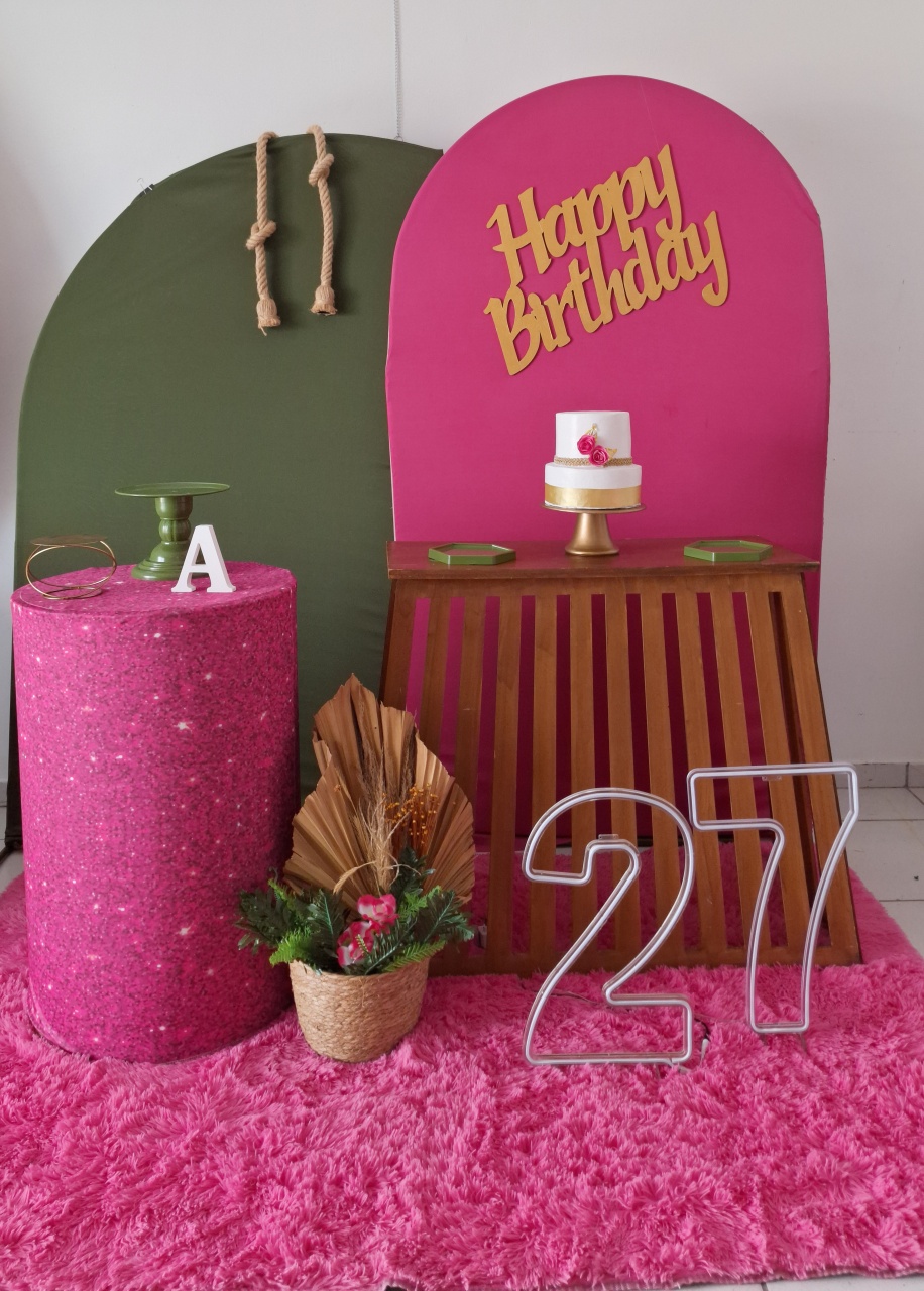 Kit Verde/ Rosa Pink Com Pendente - SonikaDecoracaohttps://wa.me/message/Q2BS5PB4ZSIYH1