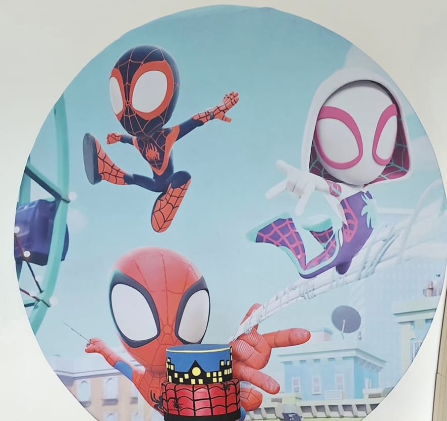 Painel Spidey E Seus Amigos - SonikaDecoracaohttps://wa.me/message/Q2BS5PB4ZSIYH1
