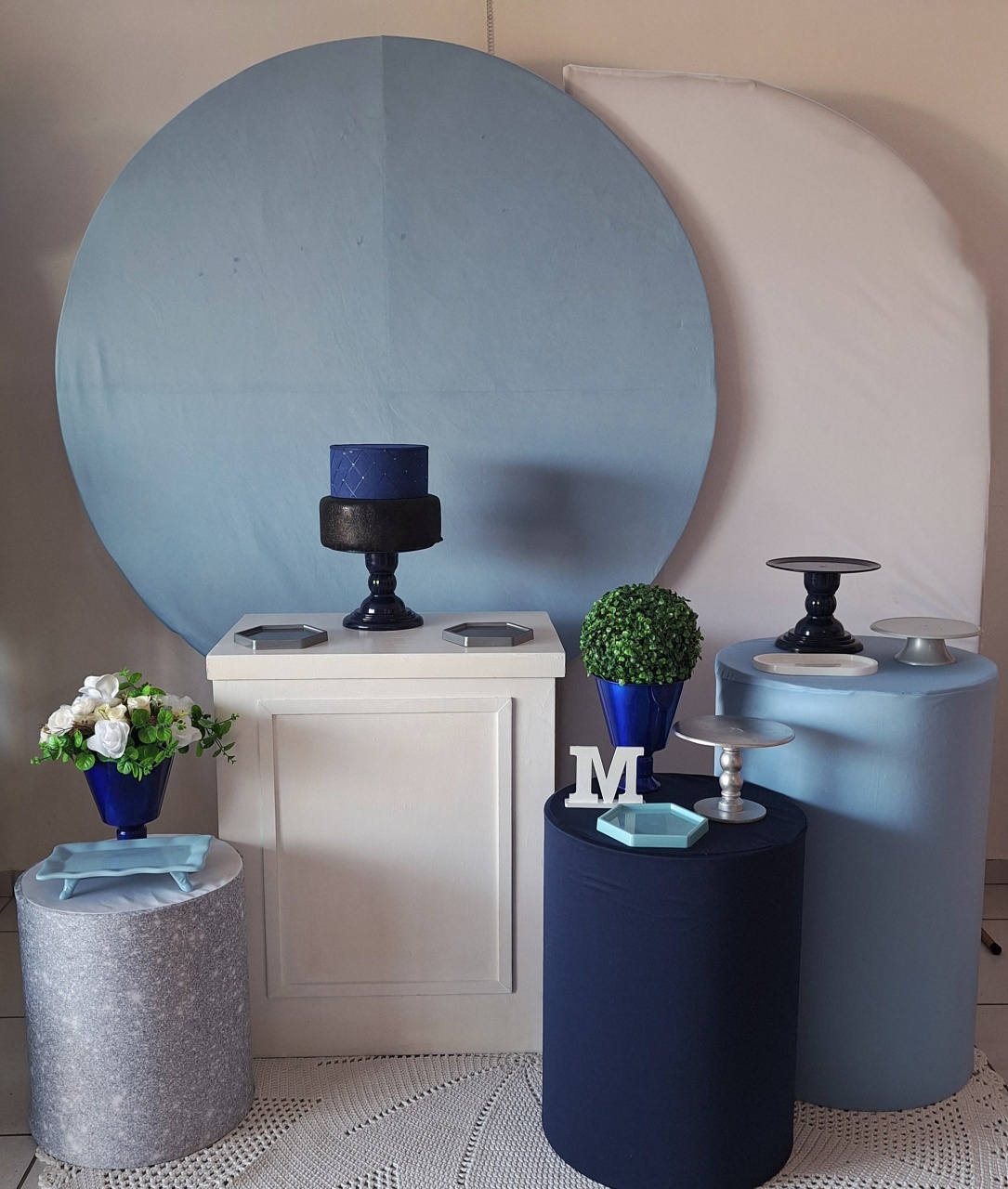 Kit Azul Com Branco - SonikaDecoracaohttps://wa.me/message/Q2BS5PB4ZSIYH1