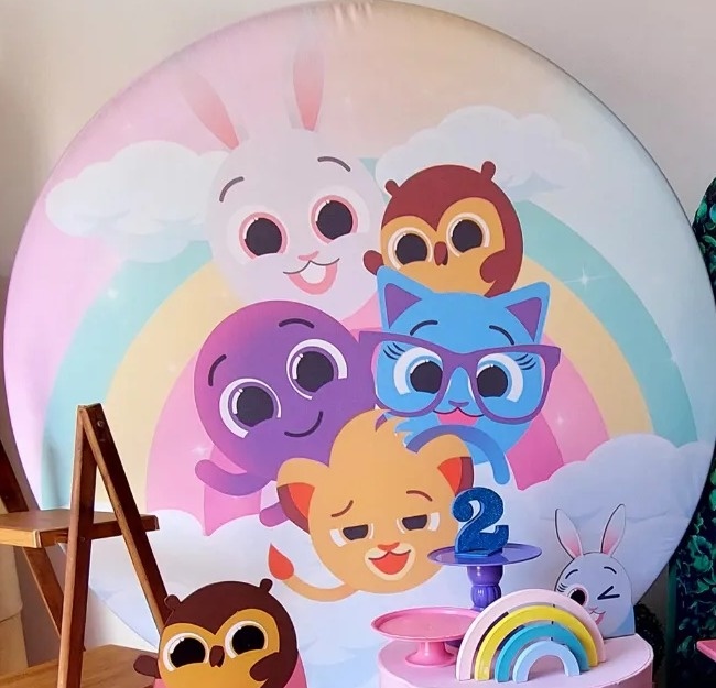 Painel Bolofofo  - SonikaDecoracaohttps://wa.me/message/Q2BS5PB4ZSIYH1