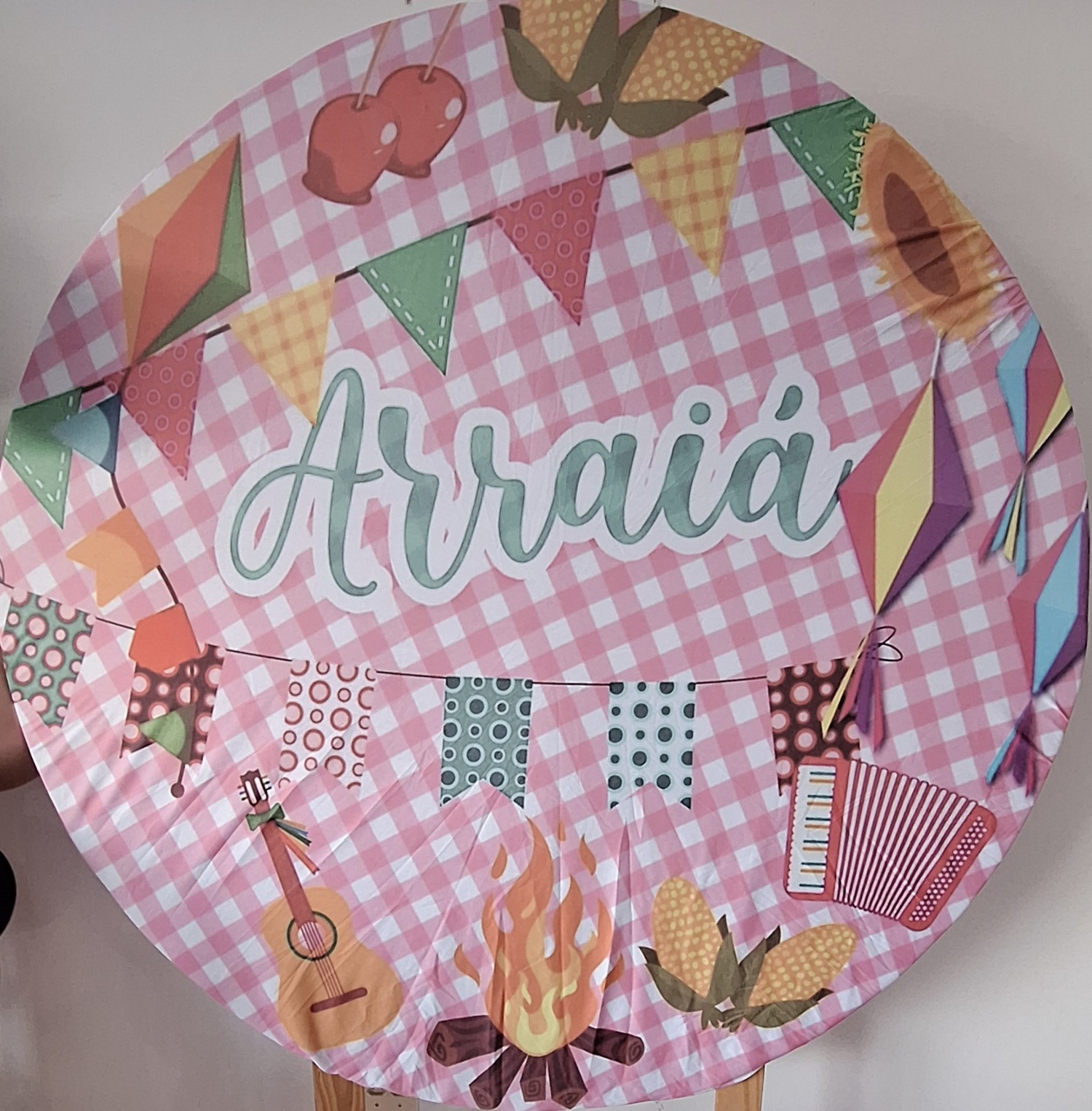 Painel Arraia Rosa - SonikaDecoracaohttps://wa.me/message/Q2BS5PB4ZSIYH1