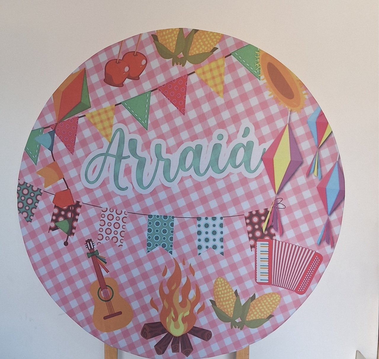 Painel Junina Arraia Rosa - SonikaDecoracaohttps://wa.me/message/Q2BS5PB4ZSIYH1