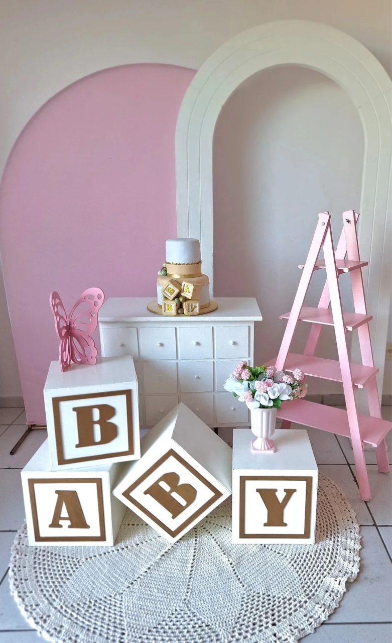 Kit Cha Beby Rosa - SonikaDecoracaohttps://wa.me/message/Q2BS5PB4ZSIYH1