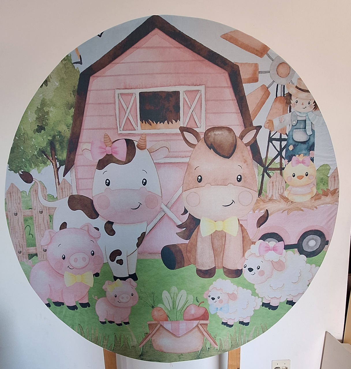 Painel Fazendinha Celeiro Rosa - SonikaDecoracaohttps://wa.me/message/Q2BS5PB4ZSIYH1