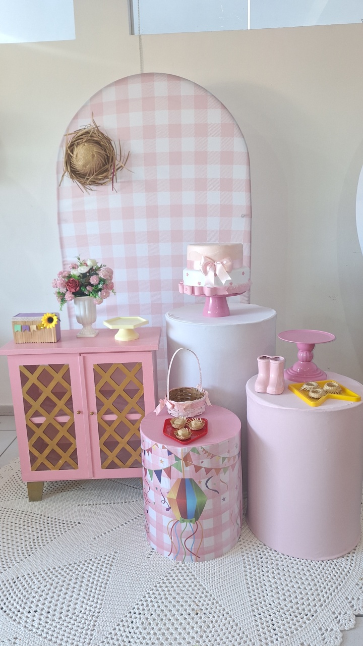 Kit Festa Junina Rosa Rom 3 - SonikaDecoracaohttps://wa.me/message/Q2BS5PB4ZSIYH1