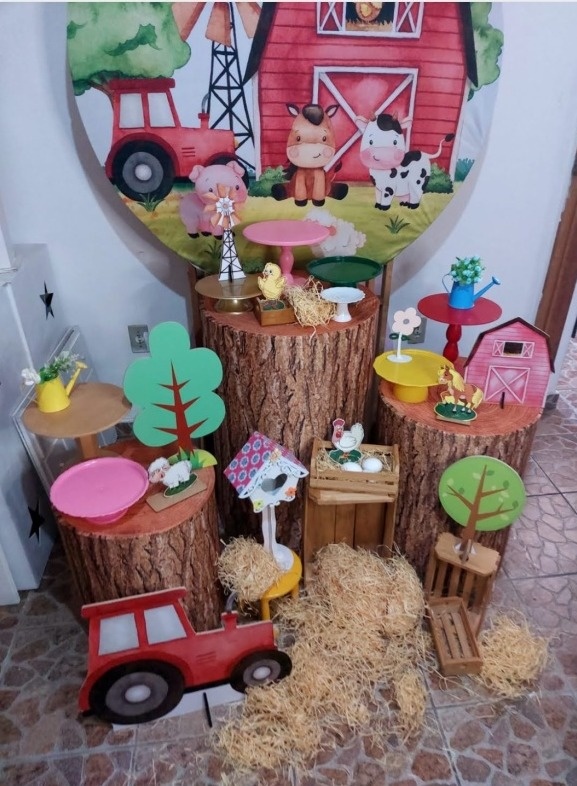 Fazendinha Tronco1/1 - SonikaDecoracaohttps://wa.me/message/Q2BS5PB4ZSIYH1