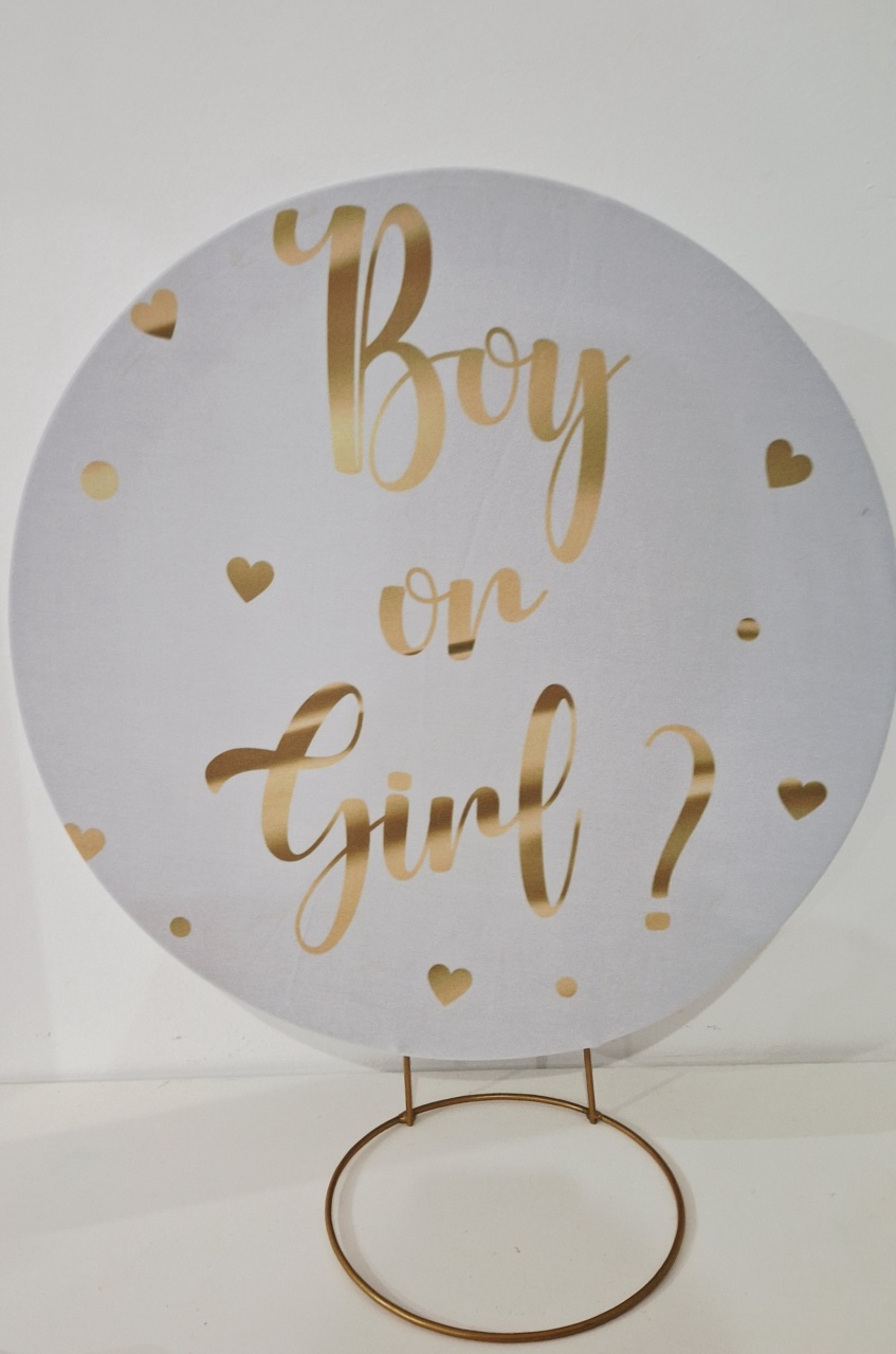 Mini Painel Boy Girl Dourado - SonikaDecoracaohttps://wa.me/message/Q2BS5PB4ZSIYH1