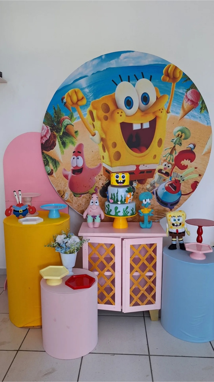 Kit 3 Bob Esponja  - SonikaDecoracaohttps://wa.me/message/Q2BS5PB4ZSIYH1