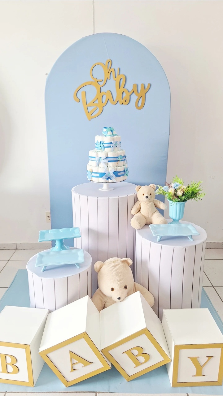 Kit Baby Ursinho Azul - SonikaDecoracaohttps://wa.me/message/Q2BS5PB4ZSIYH1