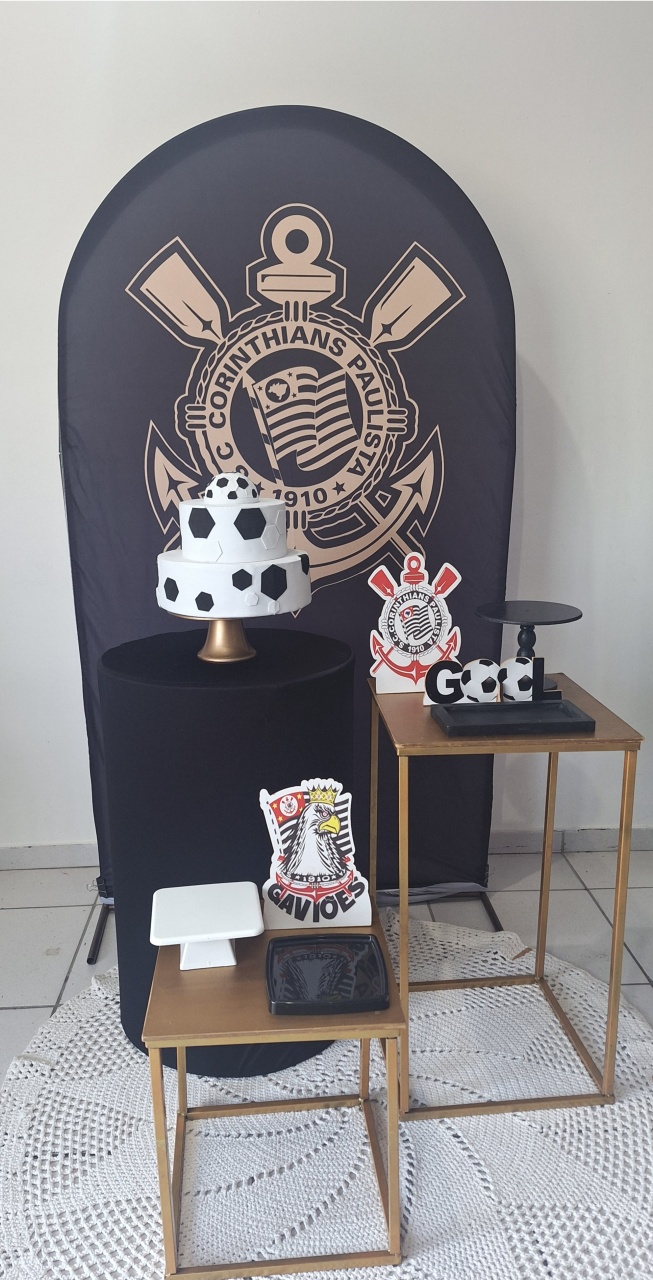 Kit Corinthians Dourado - SonikaDecoracaohttps://wa.me/message/Q2BS5PB4ZSIYH1