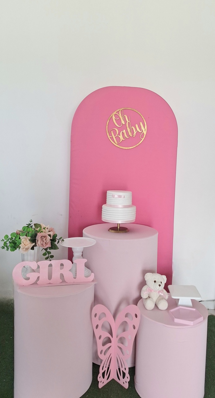 Oh Beby Rosa Claro E Rosa Chiclete  - SonikaDecoracaohttps://wa.me/message/Q2BS5PB4ZSIYH1
