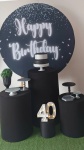 Kit 1/2Preto Heppy Barthday   - imagem 1