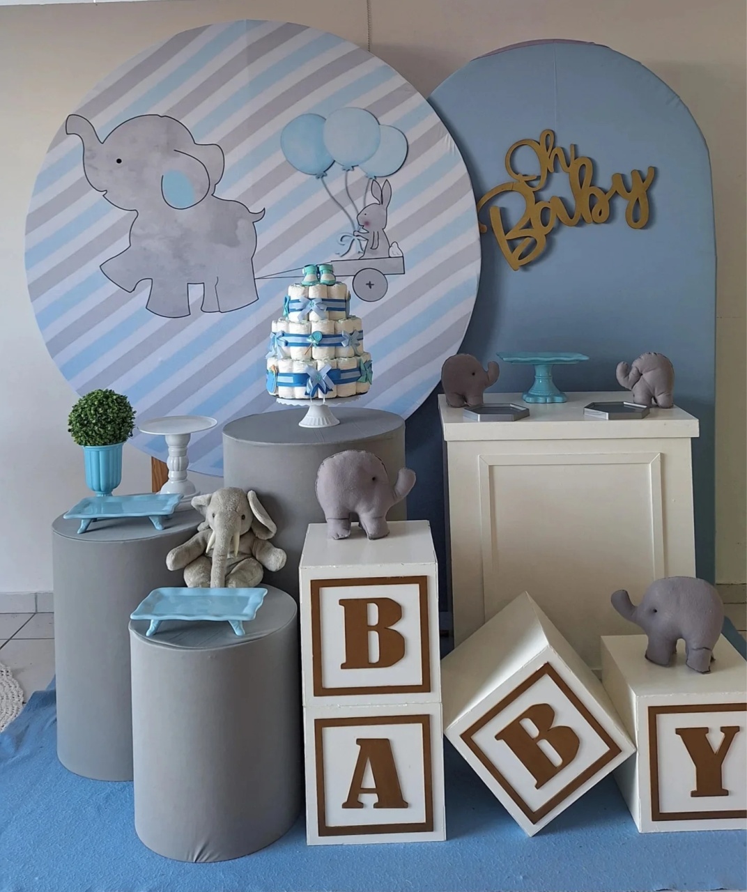 Kit 1/4 Cha Ursinho Elefante - SonikaDecoracaohttps://wa.me/message/Q2BS5PB4ZSIYH1