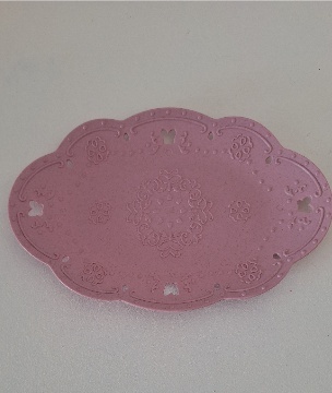 Bandeja Rosa Oval - SonikaDecoracaohttps://wa.me/message/Q2BS5PB4ZSIYH1