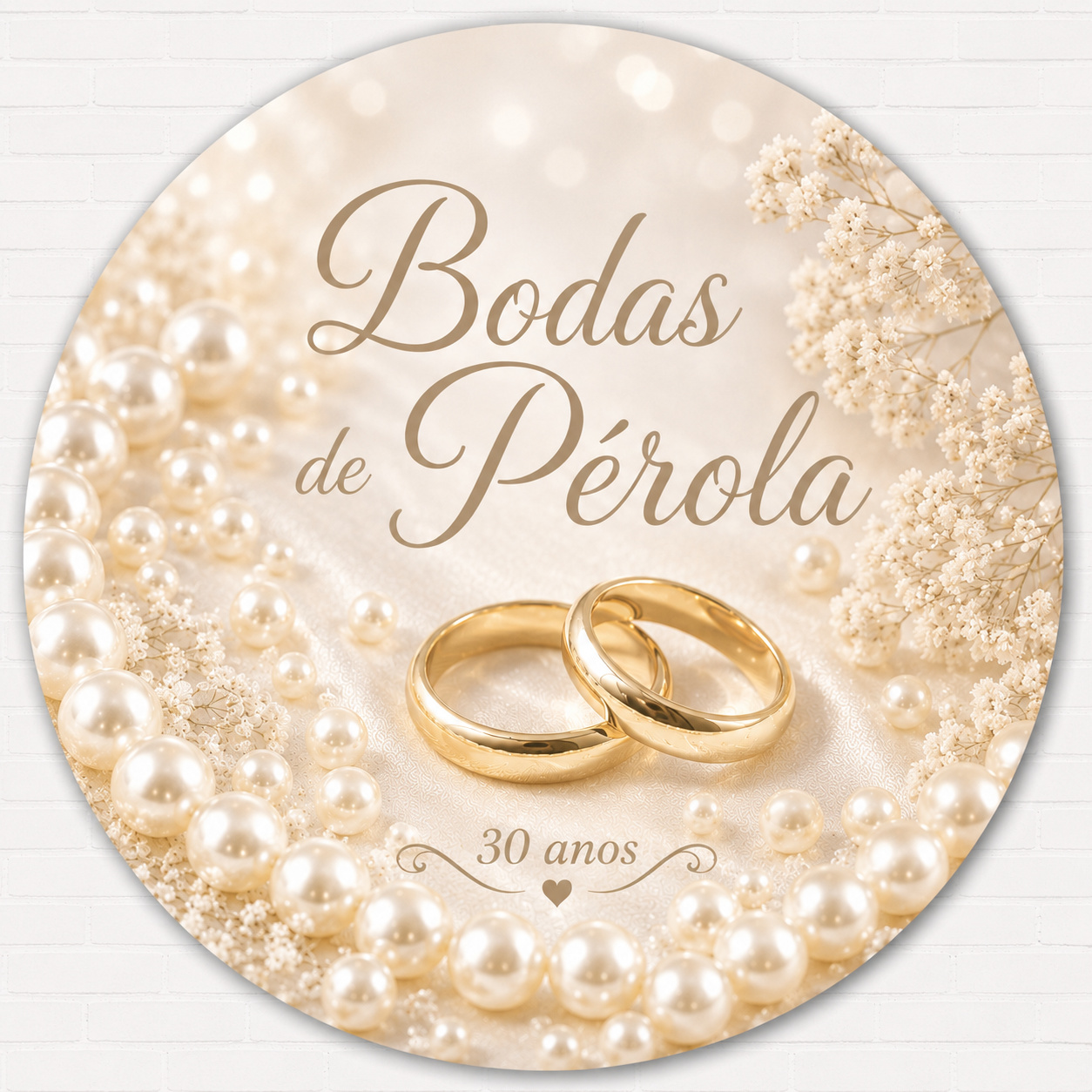 Painel Bodas de Perola - SonikaDecoracaohttps://wa.me/message/Q2BS5PB4ZSIYH1