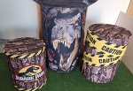 Trio Capas Cilindro Dinossauro - imagem 1