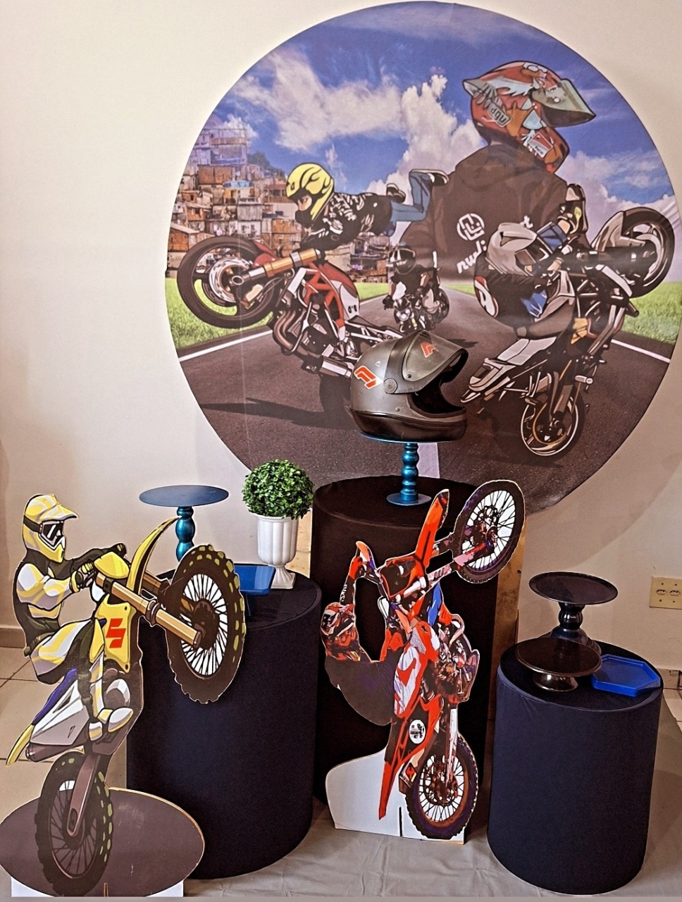Decoração Moto Cross - SonikaDecoracaohttps://wa.me/message/Q2BS5PB4ZSIYH1