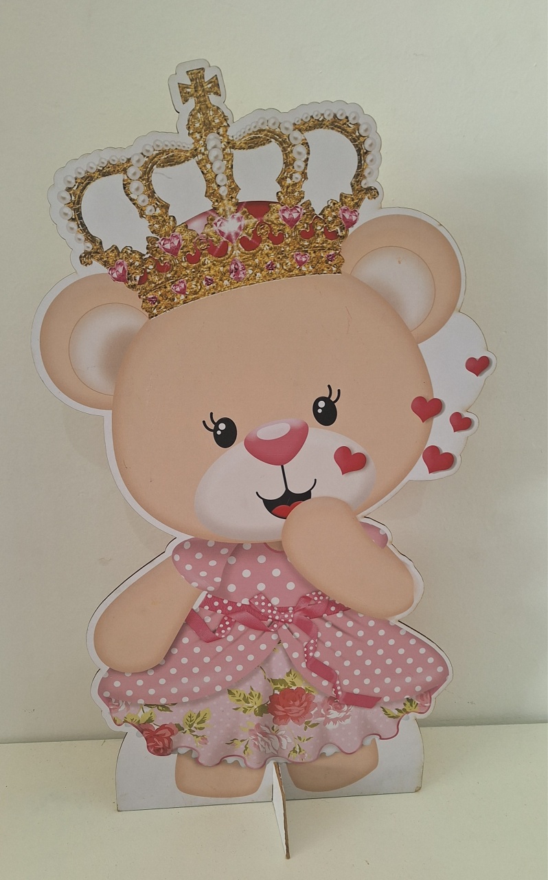 Display Ursinha Realeza Rosa - SonikaDecoracaohttps://wa.me/message/Q2BS5PB4ZSIYH1