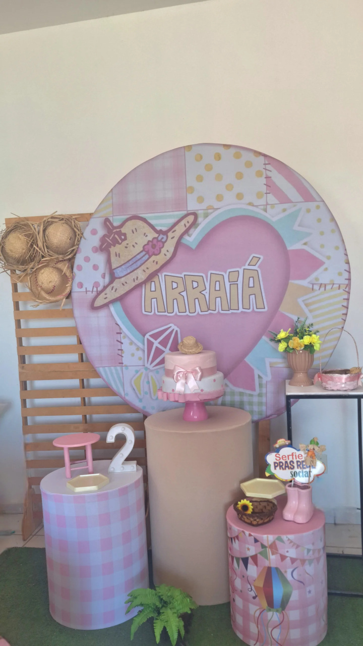 Kit Junina Coração Rosa - SonikaDecoracaohttps://wa.me/message/Q2BS5PB4ZSIYH1