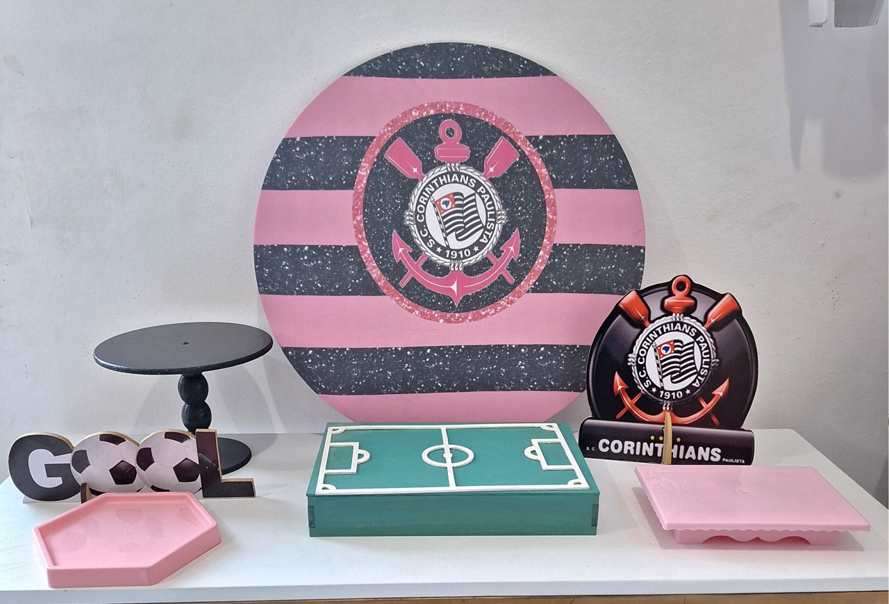 Mini Kit 1.1 Corinthians Rosa - SonikaDecoracaohttps://wa.me/message/Q2BS5PB4ZSIYH1